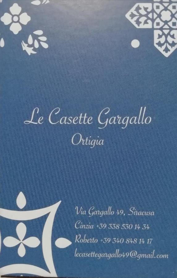 סירקוזה Le Casette Gargallo 1 - Ortigia מראה חיצוני תמונה